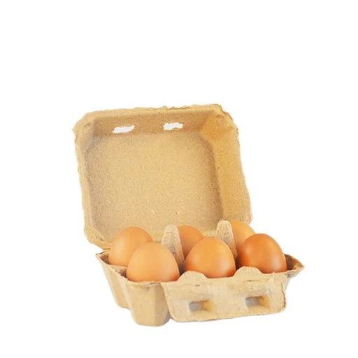 6 8 10 12 15 Hole Biodegradable Paper Pulp Egg Carton Recyclable Pulp Fiber Chicken Egg Tray Cover Packaging Box For Shipping