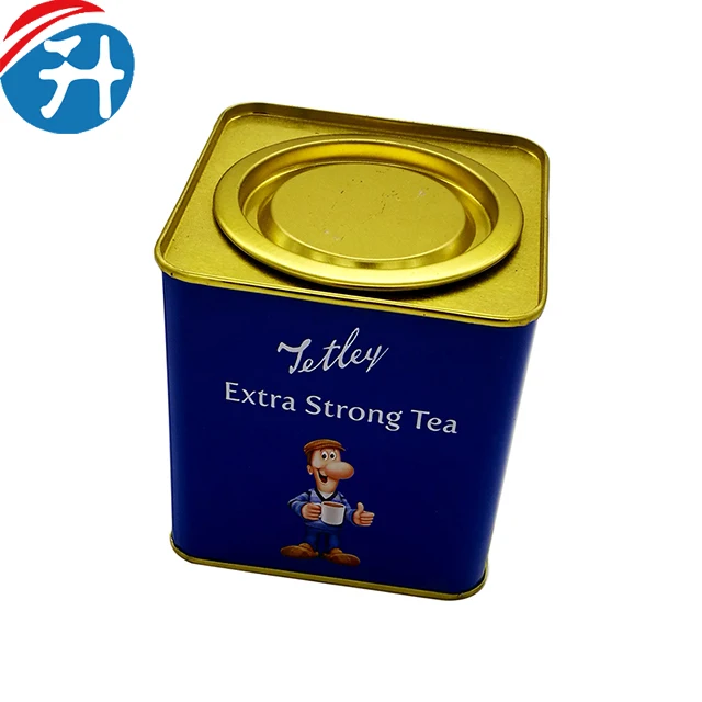 square tea canisters air tight tin jar square small metal can print tea packaging