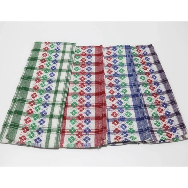 Thick Grid Home Cloth Non Fading Napkin Tea Towel Kitchen Towel Cotton Restaurant Mats