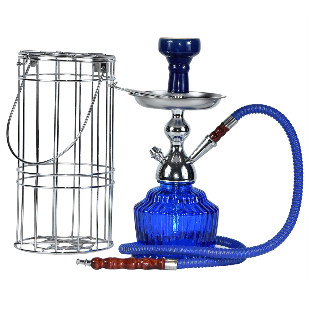 Hot sale factory good quality aluminum Mya hookah shisha nargile zinc alloy chicha with cage in stock