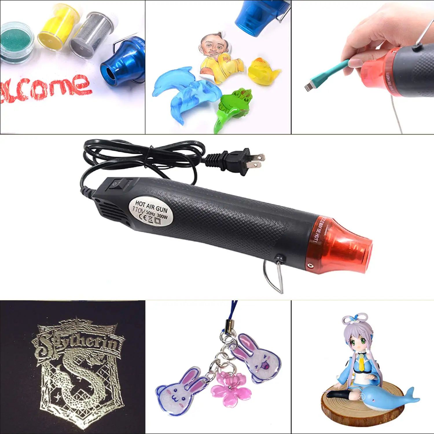 Factory wholesale 2M cable corded hot air gun Quick fuse electric hot air gun