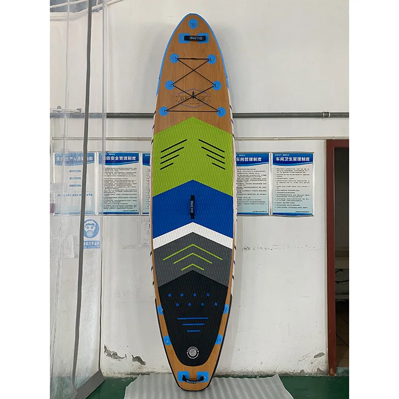GUETIO 7 days to ship high-end wood grain surfboards Dropshipping OEM sup bord standup paddle board sub boards