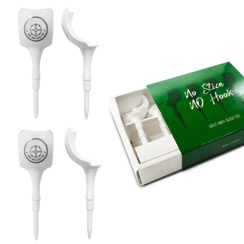 Golf Plastic Tee Flower Petal Plate with Hitting Target Design Better Accuracy 4 piece Pack Big Cup More Stable Golf Accessory