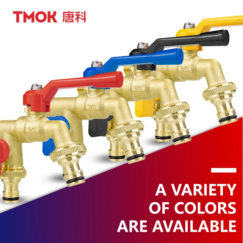 TMOK Color Customized Outdoor Garden Ball Valve Faucet Brass Hose Bib Cock Water Tap