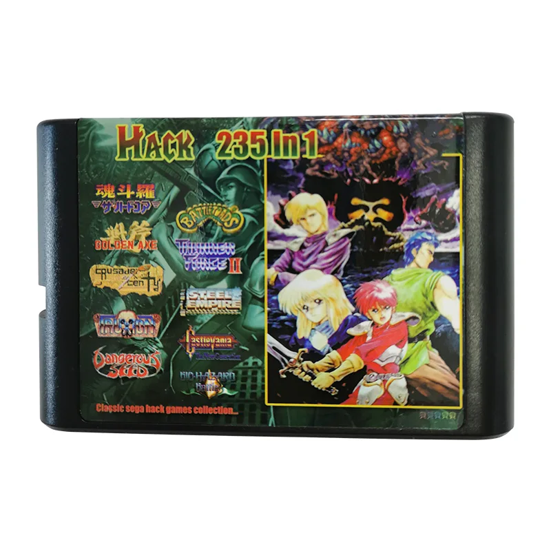 Новый картридж Sega Genesis Mega Drive 235 в 1 для взлома