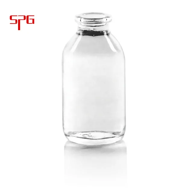 Ring Finish GB19.7mm 20mm  Antibiotics Clear Moulded Injection Glass Vials And Bottles USP Type I, II, III