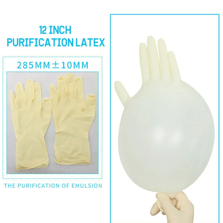 Wholesale 12 inch industrial touch screen waterproof powder-free latex safety tattoo esd cleanroom gloves for work