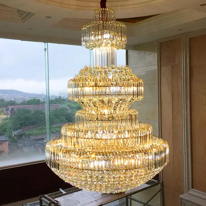 Empire hotel lobby big chandelier pendant light for villa decoration JY9222