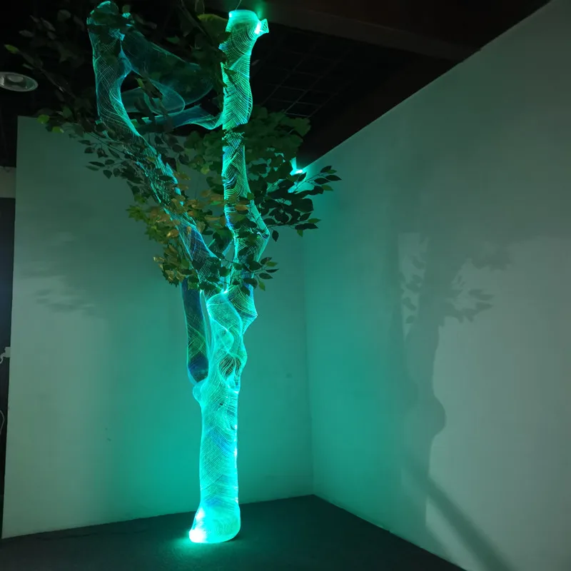 Indoor Outdoor IP65 LED Fiber Optic Star Ceiling Net Lights Kit Christmas Garden Lighting Decor Neon Mesh Indoor Outdoor IP65