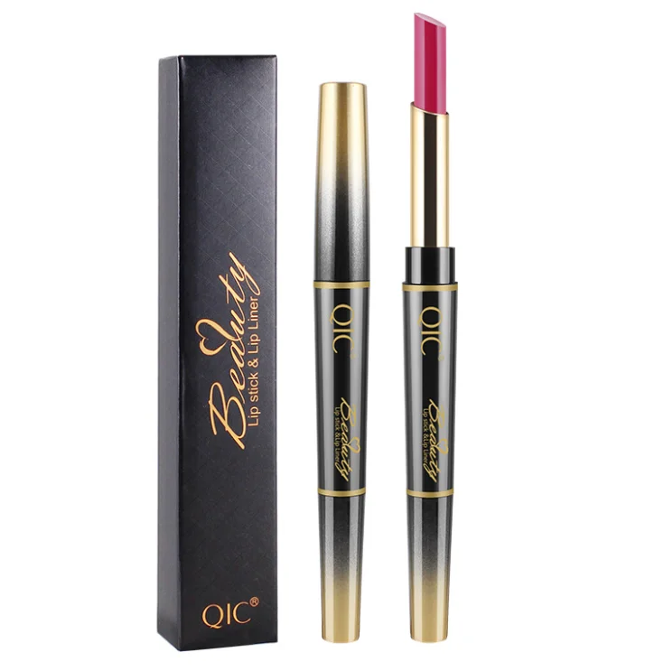 Private Brand 14 Colors 2 in 1 Automatic Lip Liner Colorful Vegan Lip liner Nourishing Lip Liner and Lipstick Set