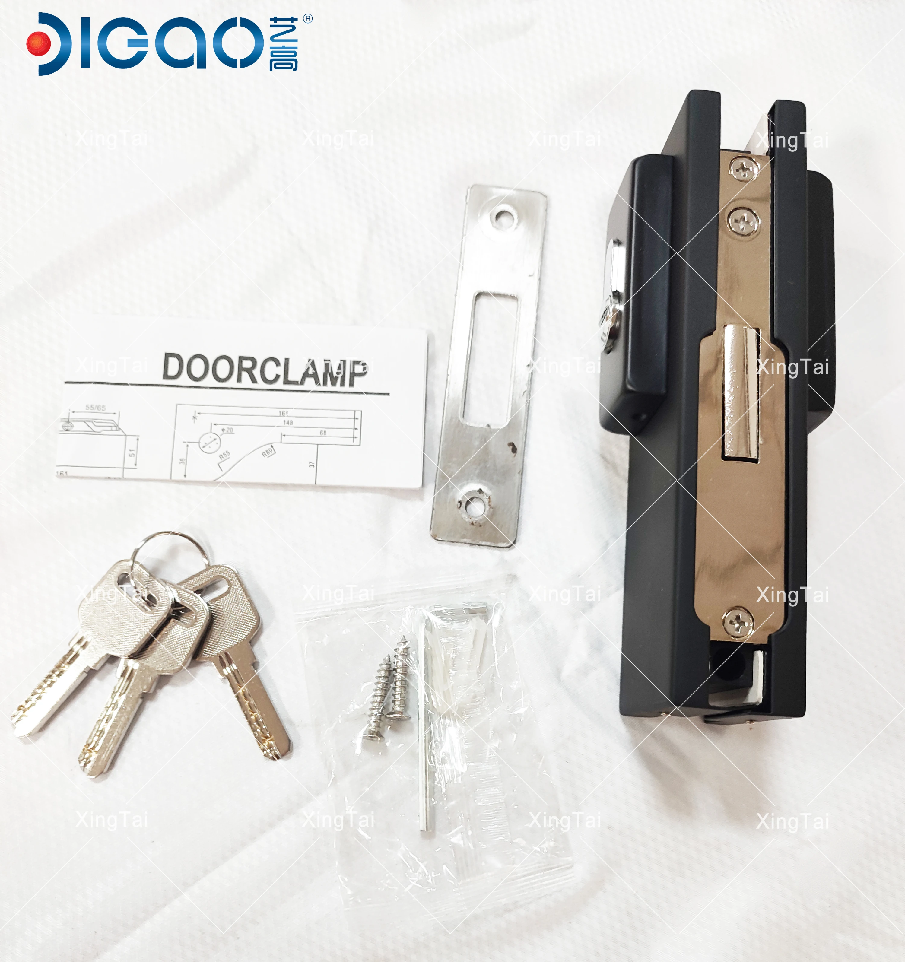 Металлический зажим из нержавеющей стали с квадратным соединением из алюминиевого сплава