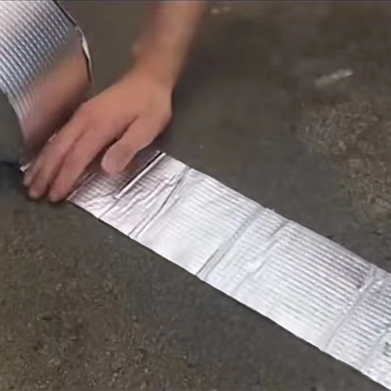 Butyl Repair Tape Super Waterproof Butyl Rubber Aluminium Foil Tape Strong Adhesive