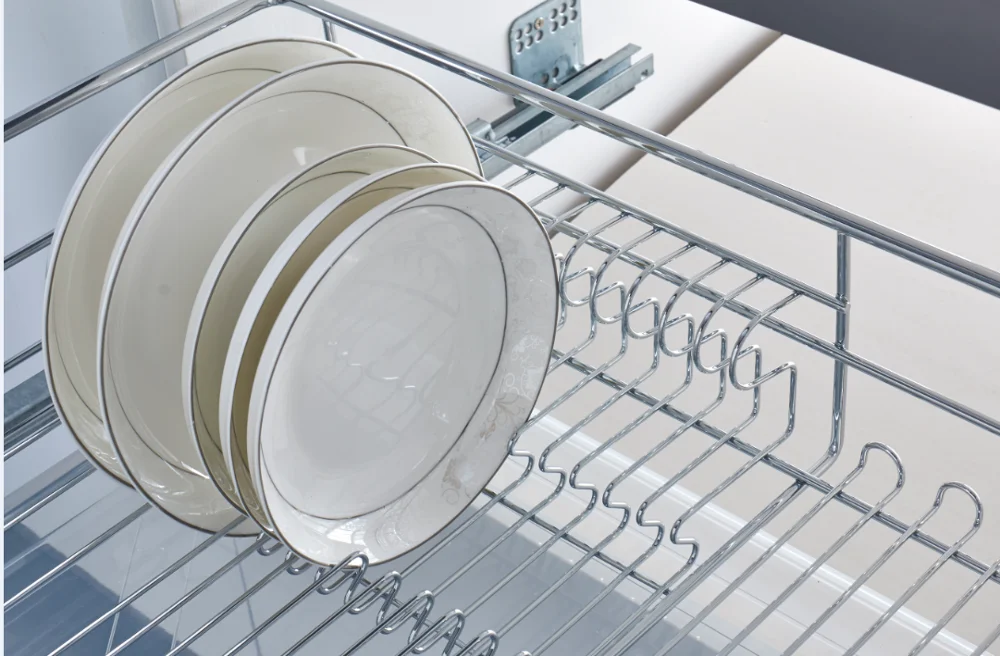 Кухонная корзина с выдвижными ящиками из нержавеющей стали, выдвижная корзина для хранения, подставка для посуды