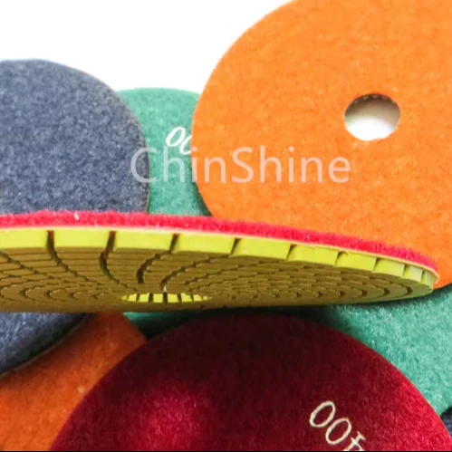 ChinShine diamond grinding tools 125mm 5 inch wet diamond polishing disc for marble