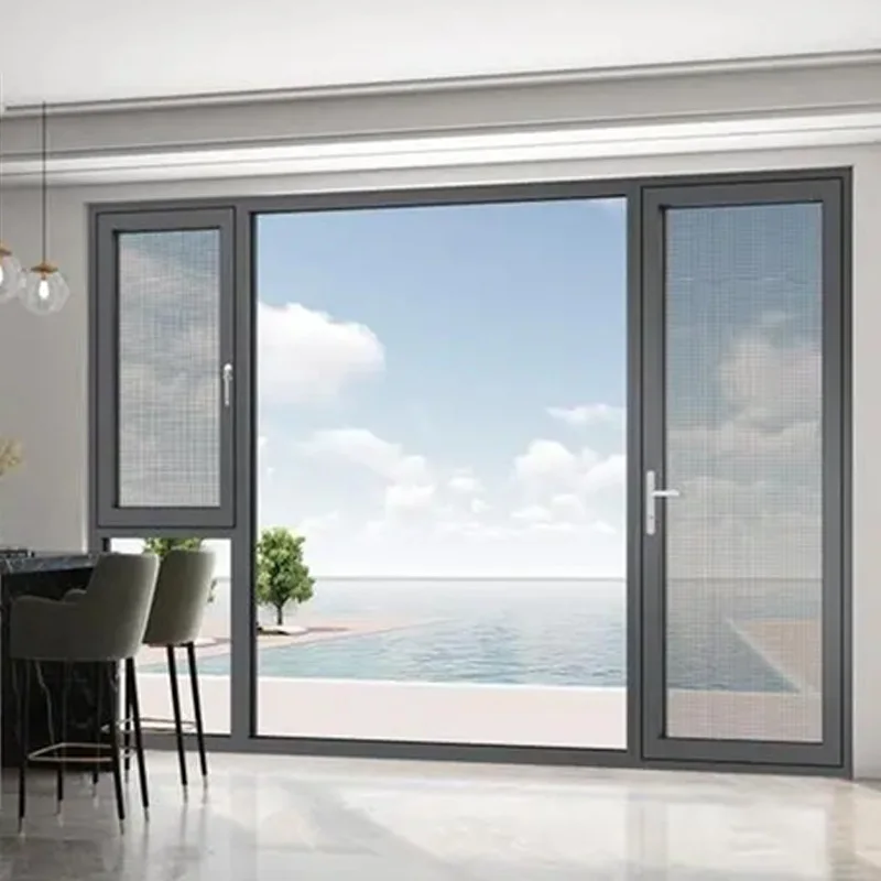 Commercial Building Windows PVC UPVC Glass Windows Vinyl Basement Windows