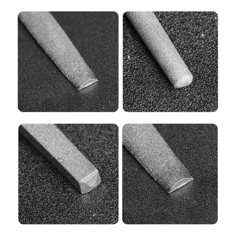 Diamond File Set Glass Stone Craft Shaping Diamond Needle File Sewing Tool Plastic Handle Grinding And Polishing Tool