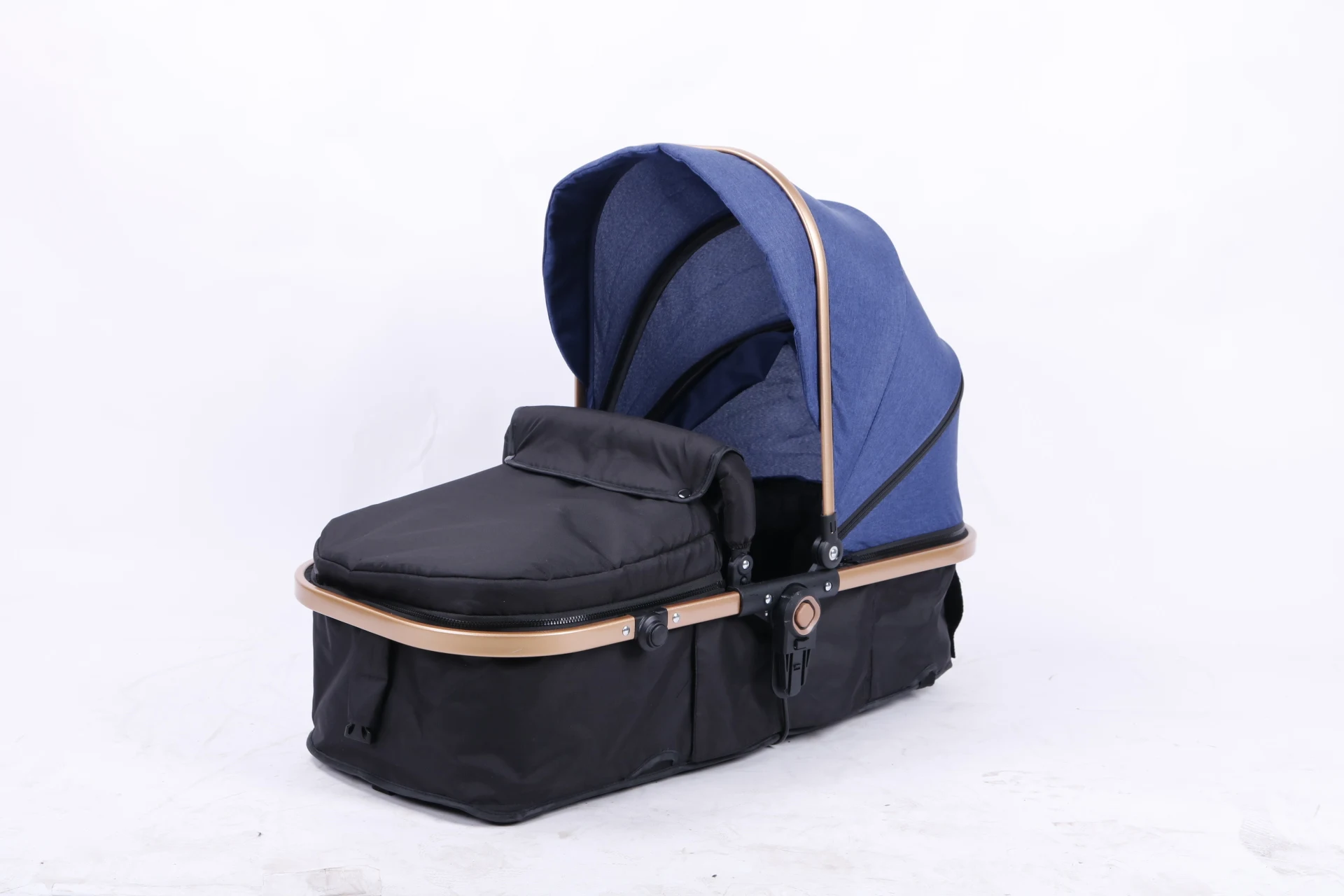 Luxury 3 in 1 travel system baby pram manufacturer lightweight baby stroller with safety basket