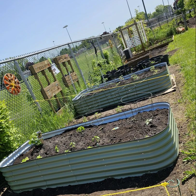 Metal Raised Garden Beds Steel Large Planter Box Outdoor Flower Pot