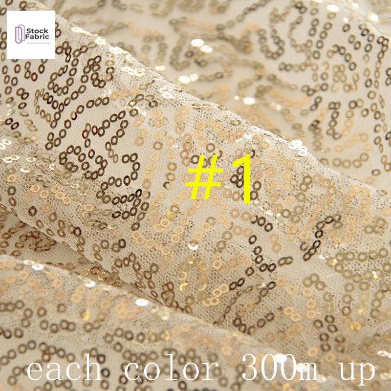 whole sale cheap price 3mm sequin lace fabric embroidery  stock lot fabric in china