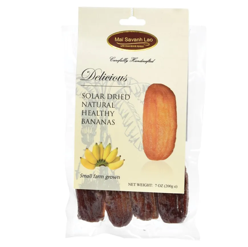 100% Banana Pure delicious solar dried banana dried fruit
