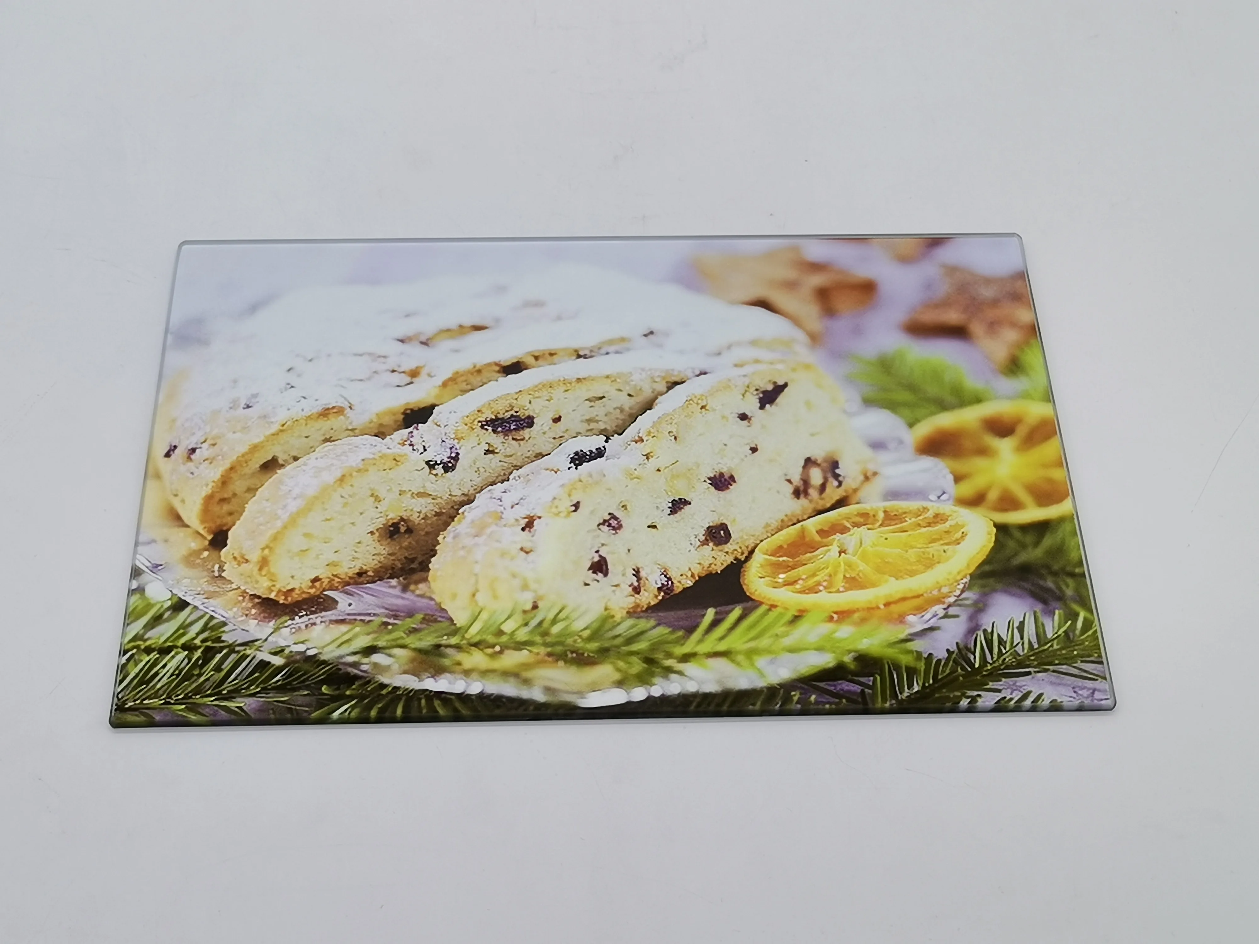 Recent popular and  Hot Sale Sublimation Blank Tempered Glass Cutting Chopping Board With Tray