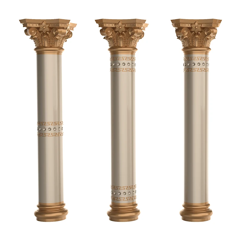 best selling concrete pillar mold plastic round hollow roman column mould decorative post Building form cement cast construction