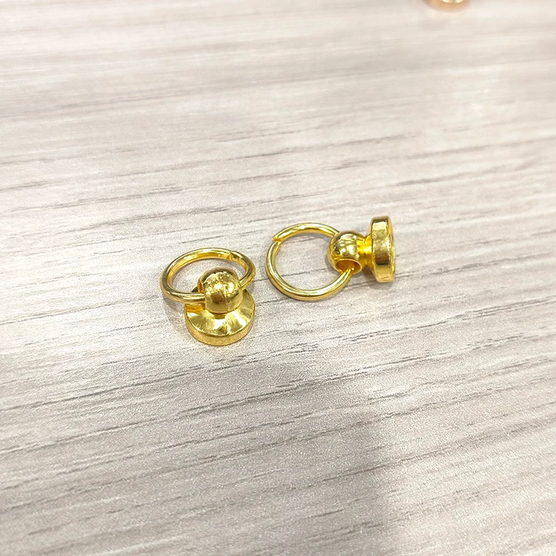 Metal bag rivet stud buckle Swivel screw stud button tote bag chain handle connector Hardware leather craft accessories