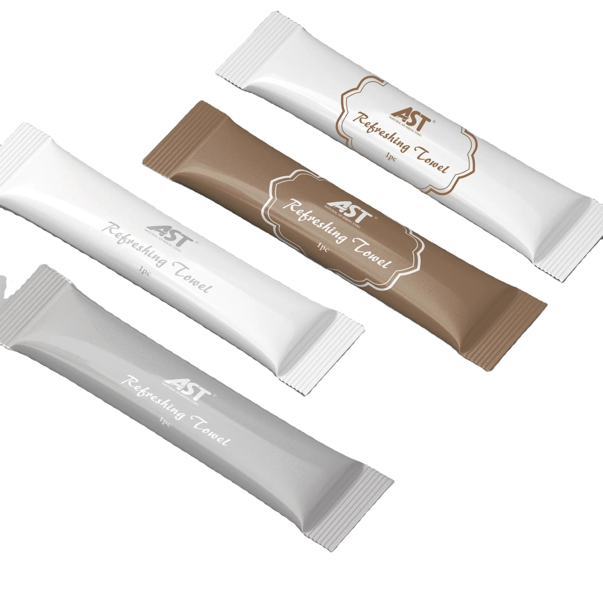 Disposable microfiber wet towel for hotel Private Label OEM Individual Wrapped Refreshing oshibori towel