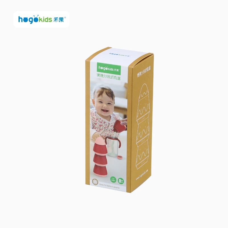 Wholesale Cute Airtight 3 Layered Travel Baby Milk Powder  Container Dispenser