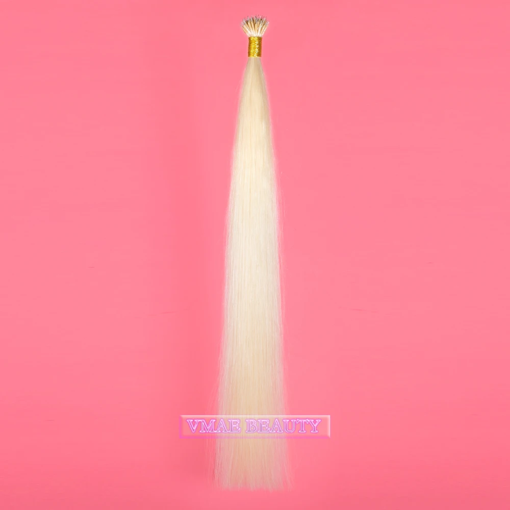 Chinese Factory Directly 13 A Russian Hair Super Double Drawn Nano Ring cuticle aligned hair Nano Hair Extensions