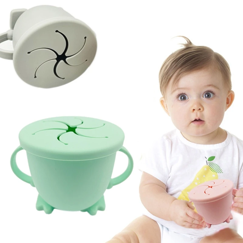  Новинка цветная портативная коробка для хранения еды Toddle детская силиконовая складная чашка