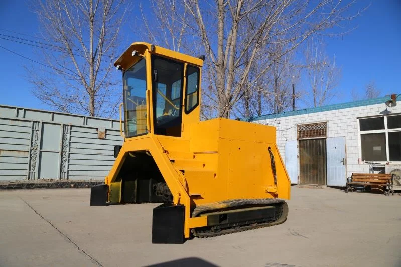 Bio Compost Turner Making Machines Organic Mushroom Mixing Fertilizer Waste Composting Machine