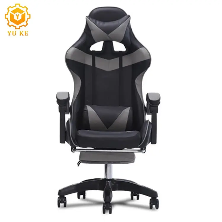 
2021 new design multi purpose office home rolling large black gray gaming chair 