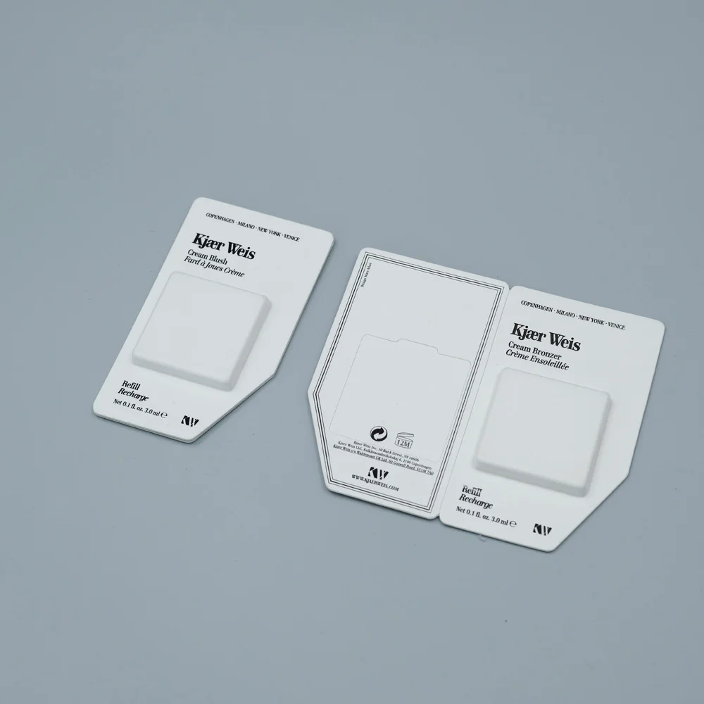 Oem Cosmetic Sustainable Packaging and Private Label Biodegradable Single Color Eyeshadow Palette