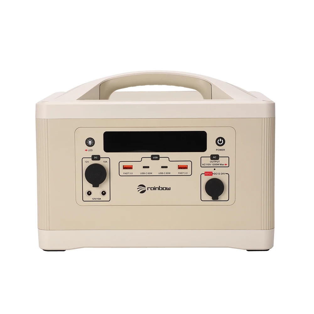 Super Energy Portable Power Station 1200W 1280Wh With PD USB Type C DC AC Outlet