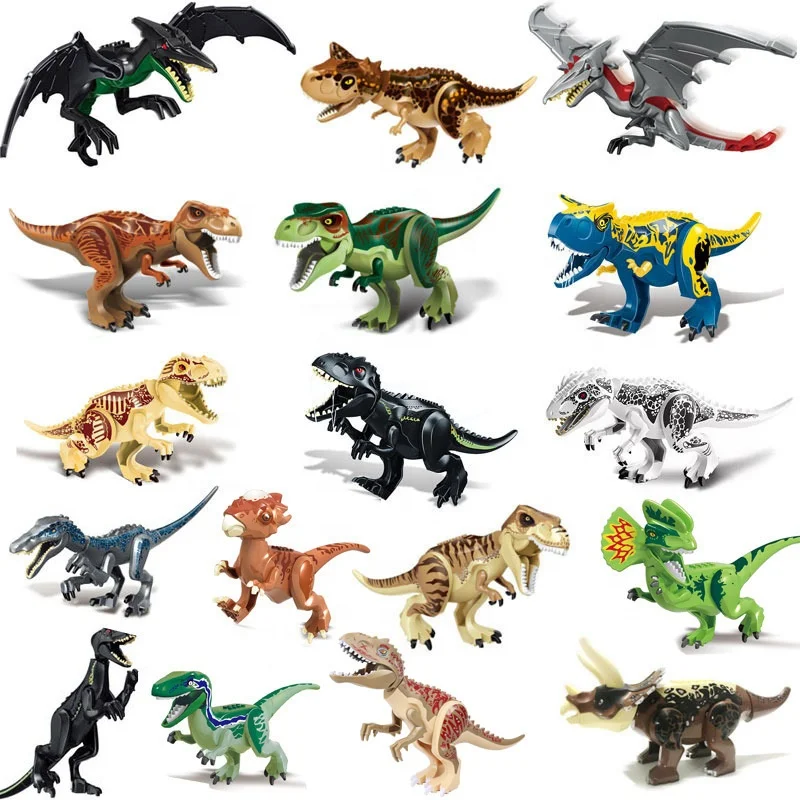 
Big Dinosaur Block Toys Jurassic Park Dino Sets Educational Construction Toys for Kids Total 25 Different Dinosaurs 