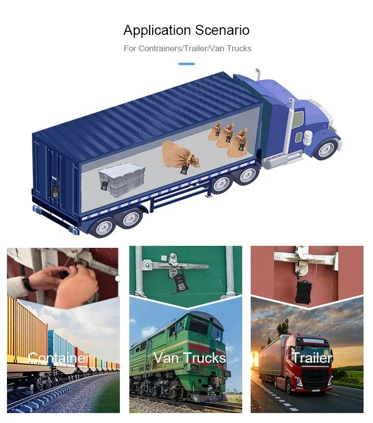 Gps smart padlock logistic distribution real time vehicle management cargo security e seal software system
