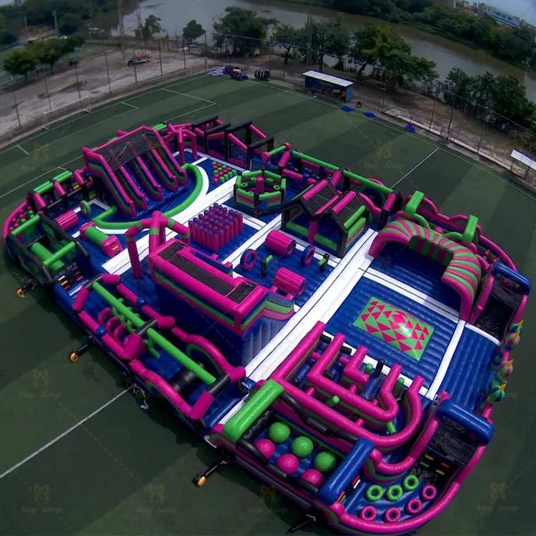 giant inflatable playground theme park indoor and outdoor bounce park jump trampoline with slide for kids adults