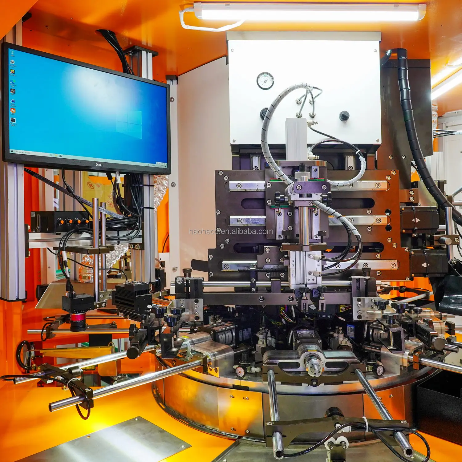 2 Colors CNC Auto Servo Cylindrical Glass Bottle Container Cream Cosmetic Bottle Screen Printing Machine