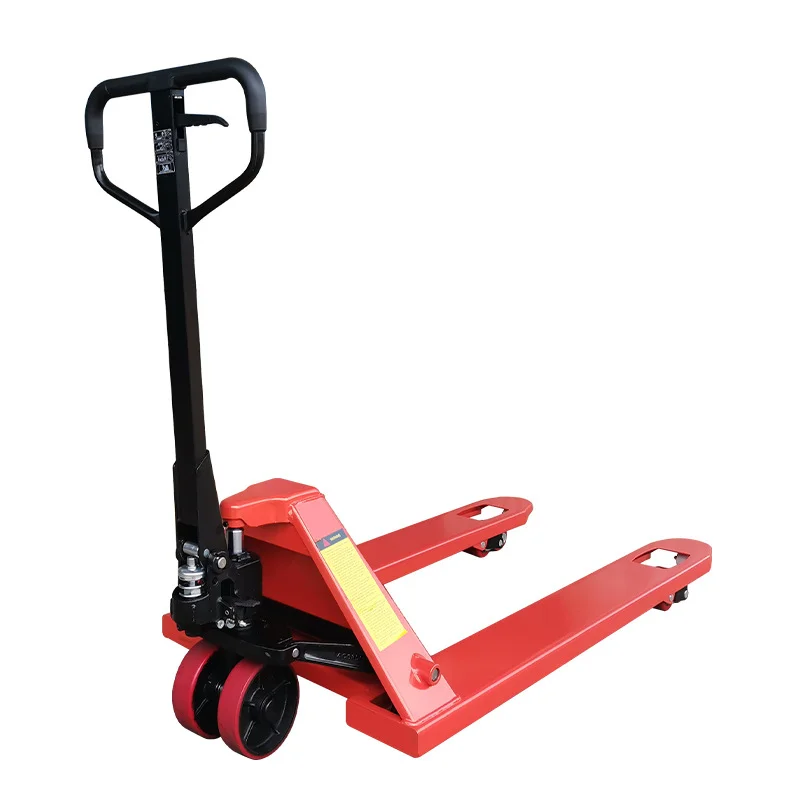 Manual hydraulic truck forklift small lifting trolley 2T 3T ground cow pallet truck loading and unloading hydraulic forklift