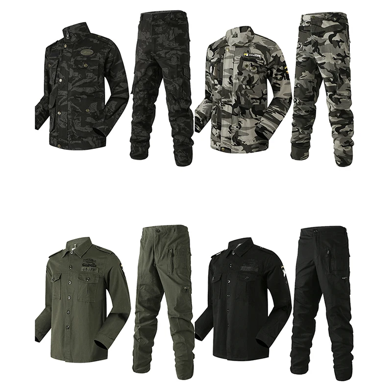 Manufacturer Durable Pilot Uniform Military Camouflage, Unisex Military Uniform Men with Epaulettes