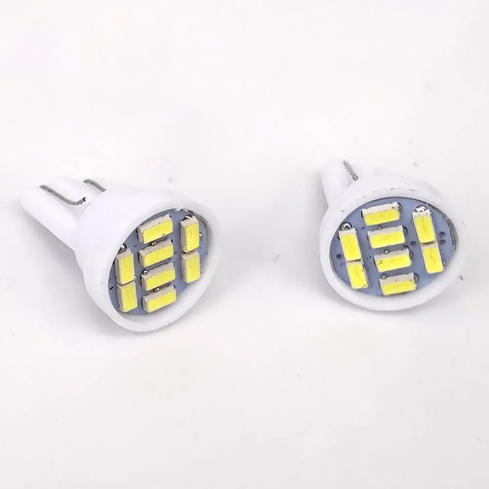 Factory wholesale LED T10 LED bulbs T10 w5w 194 3014 8smd for car 12V