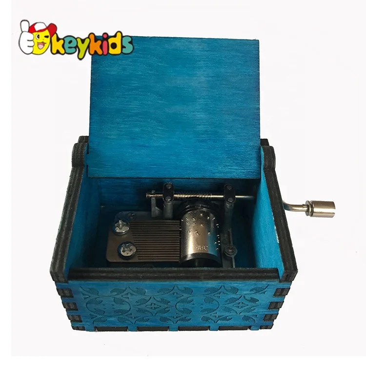 Customize vintage wooden victorian music box for gifts W07B080