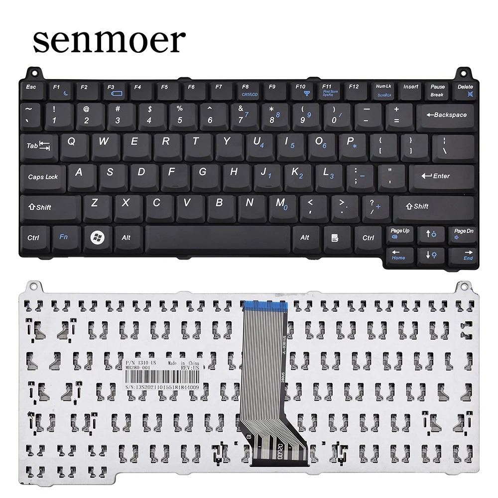 In stock hot selling Vostro 1310 1510 2510 V1310 teclado clavier klavye ru sp la us uk be fr th layout Laptop Keyboard for Dell