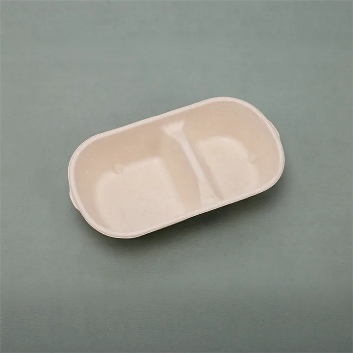 Factory Direct Supply Cheap Paper Box With Lids Disposable Food Container Biodegradable Paper Sugarcane