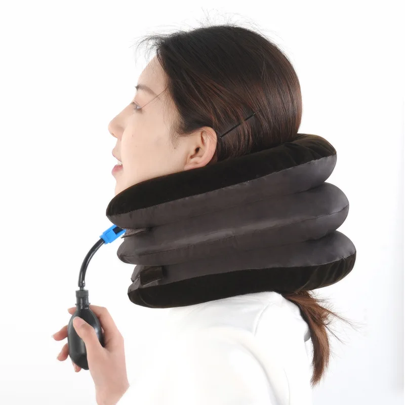 Therapy  Adjustable Air Inflatable Cervical Neck Traction Device Support Brace Pillow neck traction device  for Relive Pain
