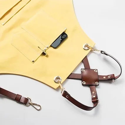 Hot sale personalized apron kitchen high quality cotton kitchen utility apron women