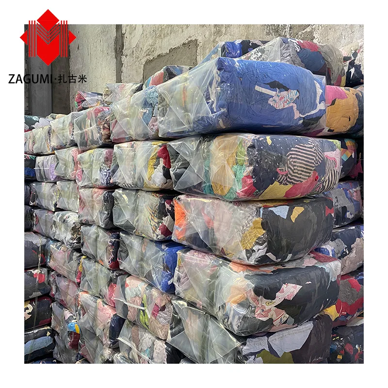 Bed Sheet Rags Hotel Textile Waste Management Machinery Recycling Flannel Leftover Fabric Scraps Textile Waste from China