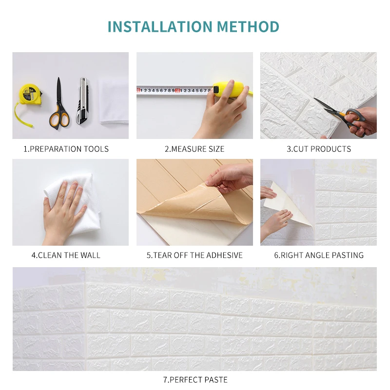 
Wall Papers Decor 3D Self Adhesive Decorative Room Home Decoration Wall Paper 3D For Kids Room 