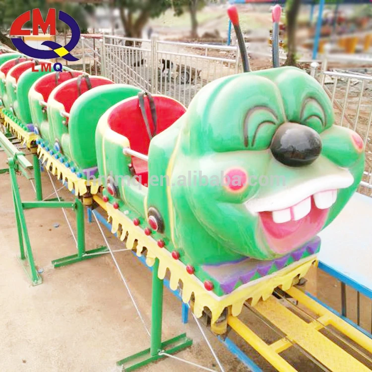 Amusement park rides Worm roller coaster small roller coaster for kids for sale